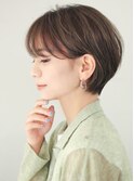 くびれショート前髪長めショートヘアショートカット30代40代50代