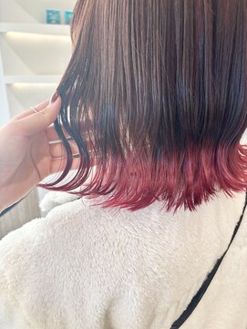 アーチバイケンジ(arch by kenje) 裾カラー/レッドカラー