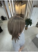 白髪ぼかしハイライト40代50代白髪ぼかし白髪染め博多