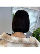 アオ 岡野 横浜(a-o) 【安藤貴志】ディープパープルxミニボブ＊