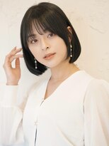 コンティロミー(CONTI ROMMY.) 大人ガーリー◎黒髪ボブ前髪カット内巻き髪質改善20代~50代