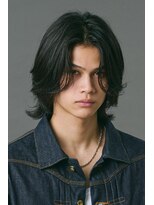 エルマーク 堺東(L-MARK)&nbsp;センターパート/ニュアンスパーマ/カルマパーマ/メンズ/眉毛