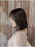 ボブ／結べるボブ／チョコレートブラウン