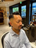 ルドローブラントオオサカ(LUDLOW BLUNT Osaka)&nbsp;【LUDLOW　BLUNT】フェードカット　バーバーヘア　サイドパート