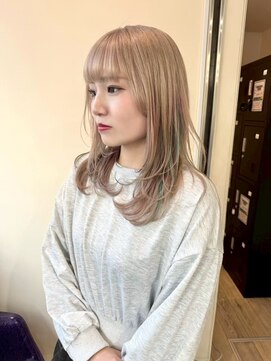 ブリックバイブレイス 千葉 千葉中央(brick by brace) 千葉駅/着物ヘア/大人ガーリー/ダークアッシュ/似合わせカット