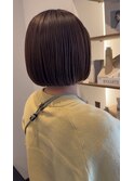 ◇髪が多くても収まる！　ナチュラルストレート　ミニボブ