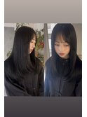 透明感ストレートロング