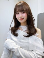 ソヨン 大宮店(SOYON) ミディアムレイヤー/ブラウン/透明感/顔周り