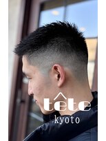 バーバーショップテト(barber shop tete)&nbsp;テクノクラウドマッシュサイドパートショートビジネスビジカジ