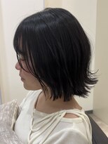 ジーナ 吉塚(Zina)&nbsp;地毛風ダークグレージュ×レイヤーボブ【福田れん】吉塚美容室