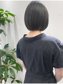 ミニボブ/大人可愛い小顔ショート/ヨシンモリ/ミントグリーン