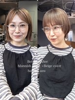 ニーィ バイ カータ(Niii by CARTA)&nbsp;Ｍannish Short×Beige color/azu