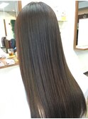 【amule hair】サラツヤアッシュストレート