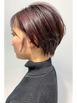 テトヘアー(teto hair) short[ショートボブ、ピンクパープル、イルミナカラー]