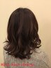 【印象を柔らかなナチュラル系に】　カット+パーマ￥7920