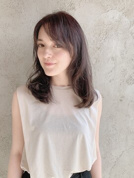プライベートサロン キッテ(private salon kitte.) 【private salon kitte.】AZUMI 　レイヤーで見せる大人ロング