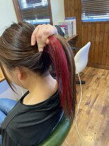 アーチヘアーセカンド(A:RCH-hair.2nd)&nbsp;鬼滅の刃LiSA風インナーカラーレッド