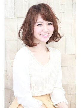 アディクト 東陽町西口(addict) 大人かわいいミディアムボブ＿ミルクベージュ［東陽町]