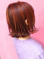ランプ ヘアー(lamp hair)&nbsp;【lamp斉藤】ハイライト×オレンジ