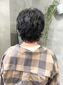 テトヘアー(teto hair) パーマ　ショートヘア　ワンカール　緩めパーマ