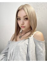 ヘアサロン エフ 渋谷(F)&nbsp;ネオスラブリーチ　ブロンドカラー