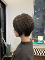 ディッシュ 五反田(dish)&nbsp;ショート×グレージュ☆五反田美容室