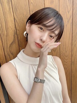 アイドットプラス 表参道(i.+omotesando) シースルー前髪小顔まわりつや髪骨格補正丸みショートボブヘア