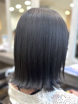 フルール(fleur) イルミナカラー*アッシュブラック*暗髪*透明感カラー