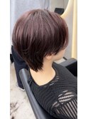 ガーネットピンク/ブリーチなし/ハンサムショート