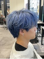 オーシャントーキョー 原宿(OCEAN TOKYO)&nbsp;ハイライトメンズ波巻きスパイラルパーマサーフスタイルウルフ