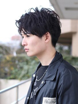 リップス 川崎(LIPPS) ニュアンスカールパーマアップバング韓流マッシュ刈り上げ
