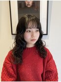 大きめウェーブパーマ