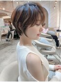 □イメチェン外ハネボブ美髪ワイドバングレイヤーショート錦糸町