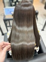 ハーシーバイアポロ 相模大野(HERSHE by apollo)&nbsp;x髪質改善/ホワイトグレージュ/レイヤーカット/チェリーブラウン