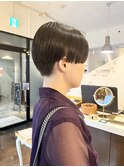 刈り上げ2ブロックショート