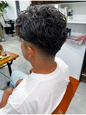 【amule hair】ホワイトメッシュ/ハイライト/オールバックパーマ