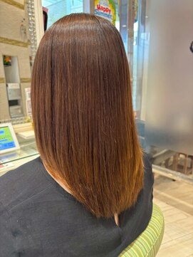 ビス リアン 川口店(Vis lien) ショコラブラウン髪質改善カラー夏レイヤー透明感艶髪