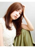 暗髪ロング