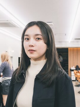 ガーデン 渋谷(GARDEN) ミディアムヘア　くびれヘア　レイヤーカット　前髪　暗めカラー