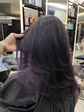 ラピス 渋谷本店(Lapis) インナーカラー/ラベンダーカラー/レイヤーカット/髪質改善