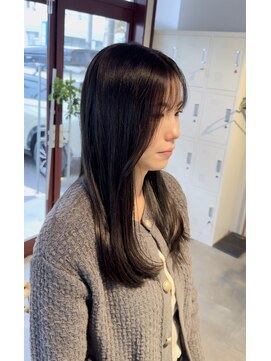 アン(un) ワンレングス/暗髮/ダークグレージュ