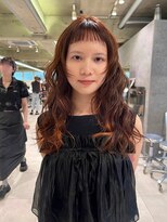 ダブ アオヤマ(DaB AOYAMA)&nbsp;ブリーチなしカラーオレンジベージュポイントブリーチオン眉