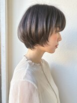 カバーヘア ブリス 志木南口駅前店(COVER HAIR bliss)&nbsp;ショートボブ/オリーブグレー/黒髪/透明感/似合わせカットp志木