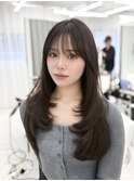 韓国スタイル/ナチュラルくびれヘア_くびれ巻き_レイヤーカット