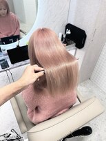 アンジェリカラボ(ANGELICA LABO) ケアブリーチ×ハイトーンピンクベージュ