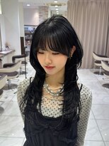 アッシュ 新杉田店(Ash)&nbsp;新杉田レイヤーカット韓国ダブルカラー顔周り前髪カットボブ
