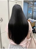 黒髪ロングスタイル