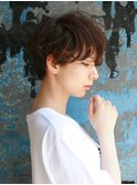 マッシュショート×ラフウェーブ