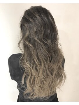 ヘアサロンエムフィス 池袋東口(HAIR SALON M Fe's) バレイヤージュグラデーション・ミルクティーベージュ