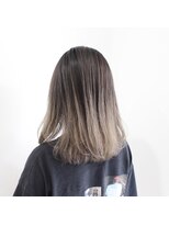 デコヘアーフラッペ(DECO HAIR frappe) エアタッチでグレージュ